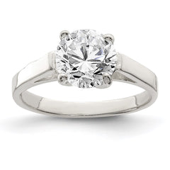 Sterling Silver CZ Ring - 34
