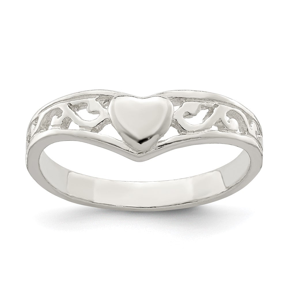 Sterling Silver Heart Ring - 2