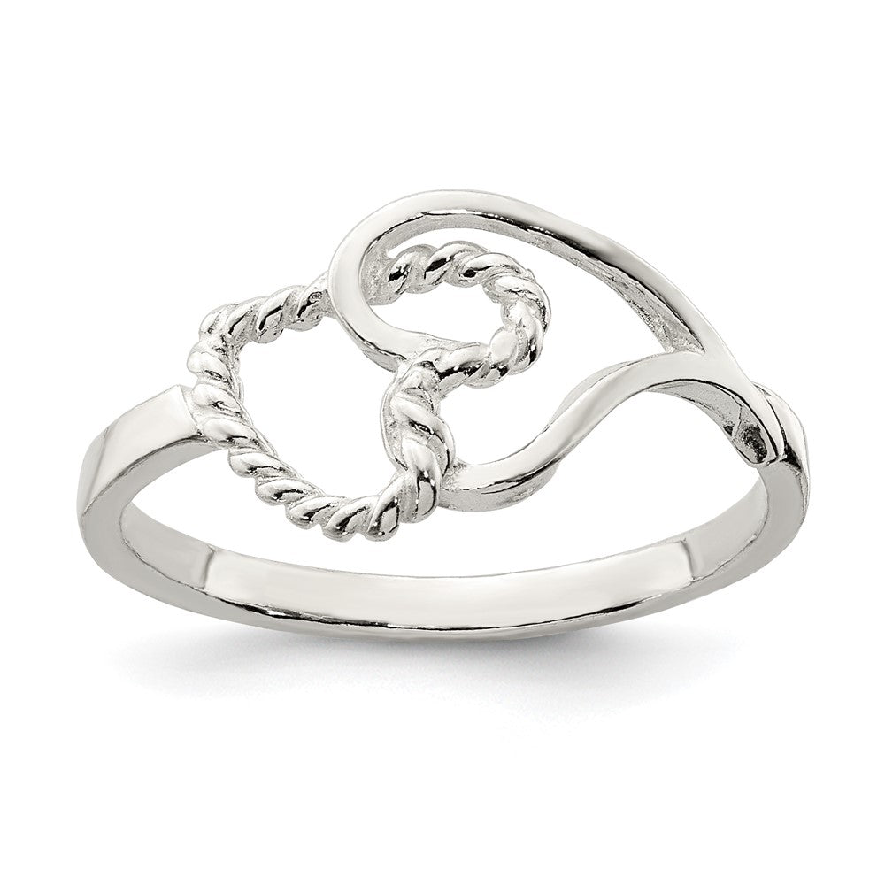 Sterling Silver Heart Ring - 15
