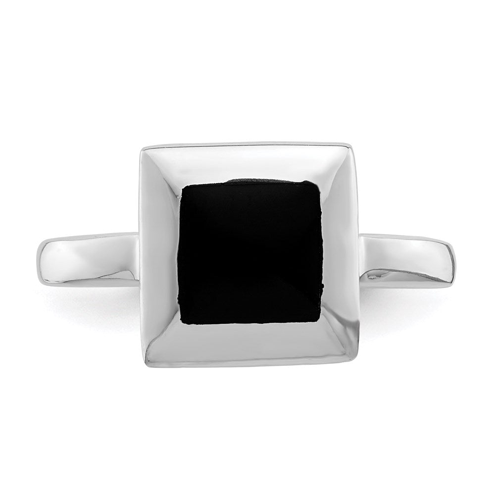 Sterling Silver Onyx Ring - 4