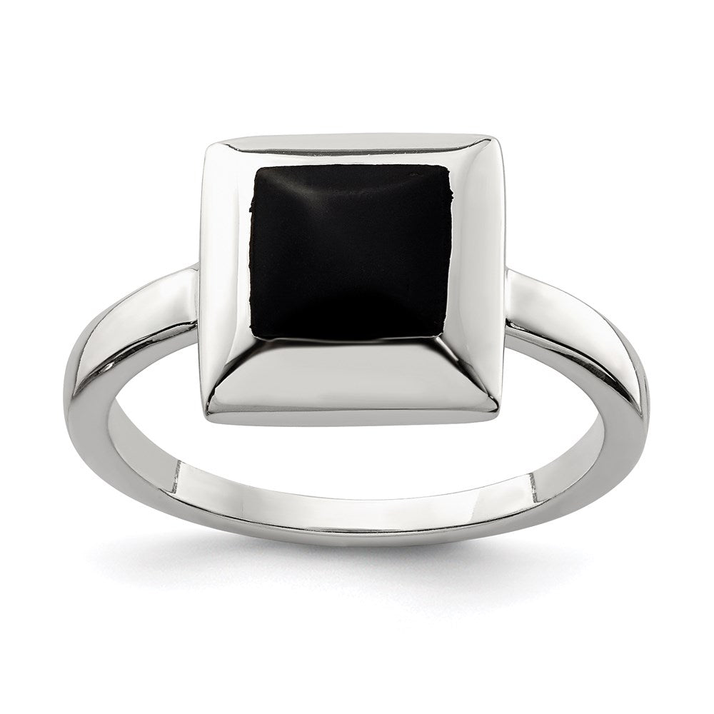 Sterling Silver Onyx Ring - 4