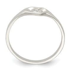 Sterling Silver Heart Ring - 19