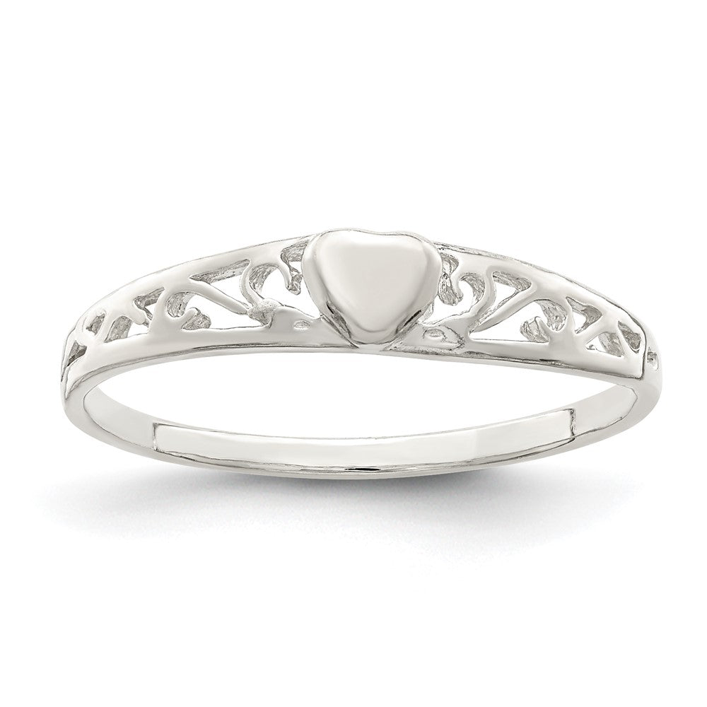 Sterling Silver Heart Ring - 21