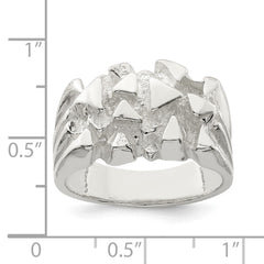 Sterling Silver Nugget Ring - 15