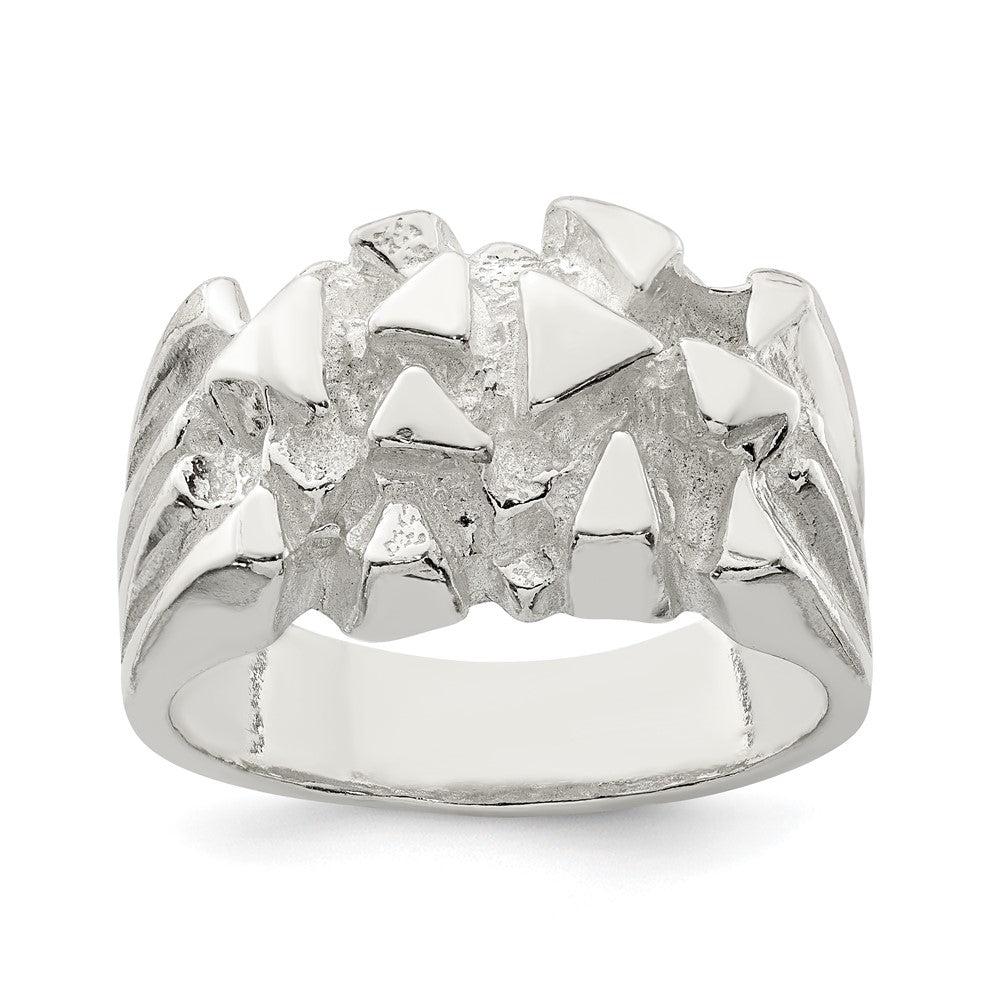 Sterling Silver Nugget Ring - 17