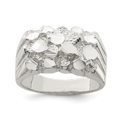 Sterling Silver Men's Nugget Ring - 2