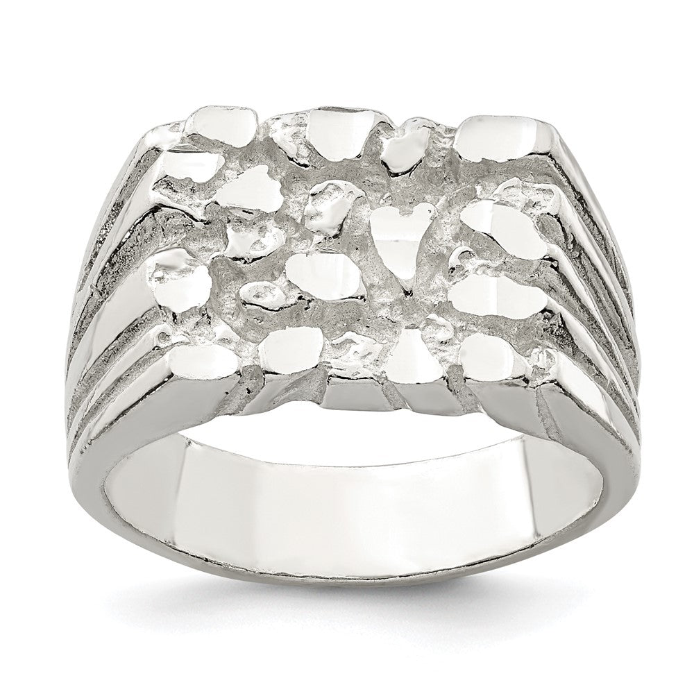 Sterling Silver Nugget Ring - 13