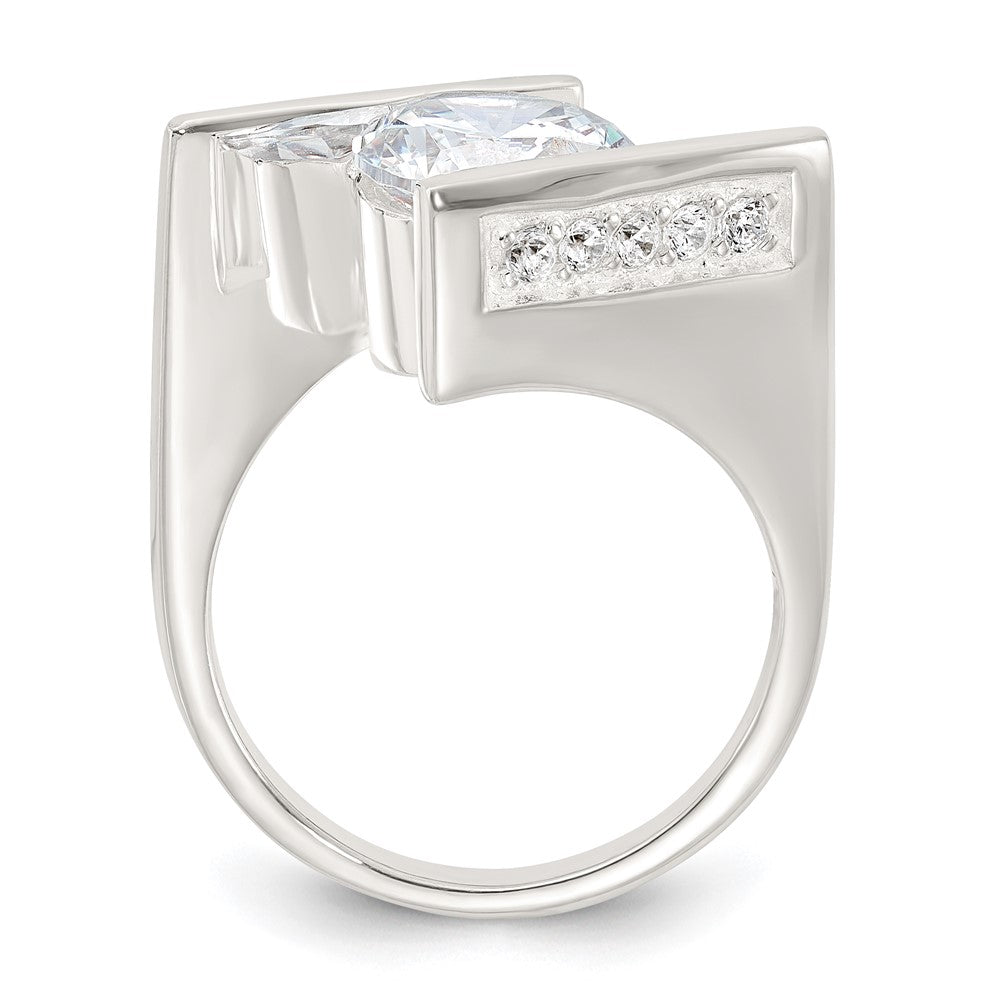 Sterling Silver CZ Ring - 43