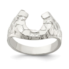 Sterling Silver Horseshoe Ring - 7