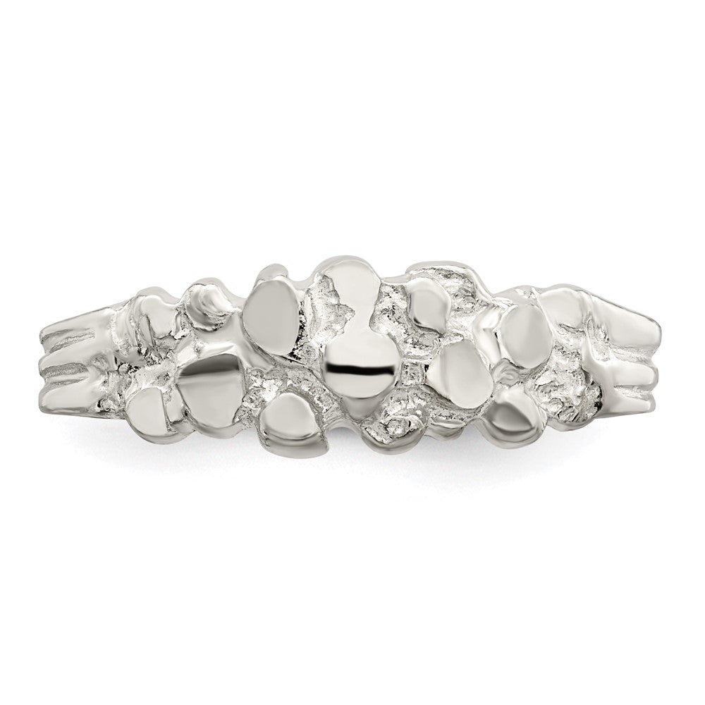 Sterling Silver Nugget Ring - 16