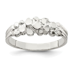 Sterling Silver Nugget Ring - 10