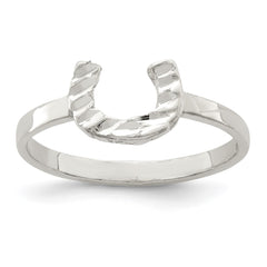 Sterling Silver Horseshoe Ring - 3