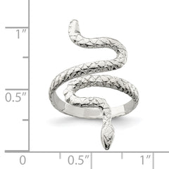 Sterling Silver Snake Ring - 6