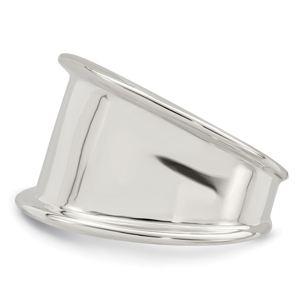 Sterling Silver 15mm Tapered Ring - 3