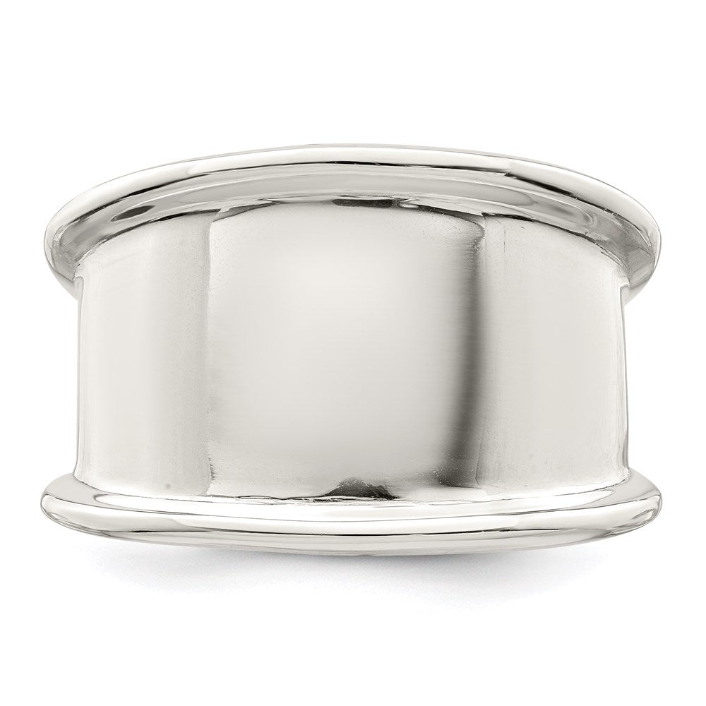 Sterling Silver 15mm Tapered Ring - 3