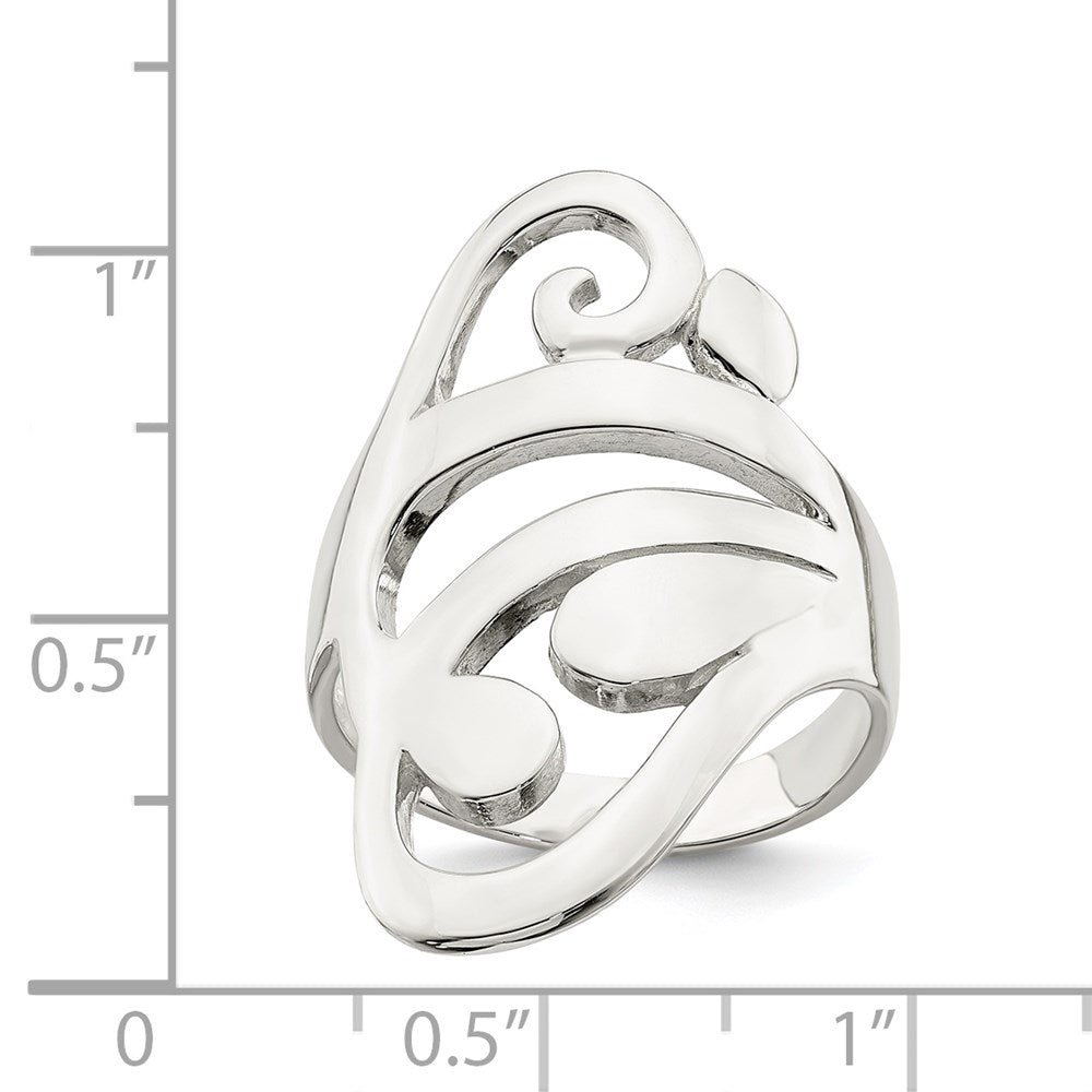 Sterling Silver Scroll Ring - 3
