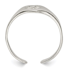 Sterling Silver Heart Toe Ring - 2