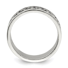 Sterling Silver Weave Design Ring - 3