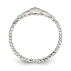 Sterling Silver Claddagh Ring - 17