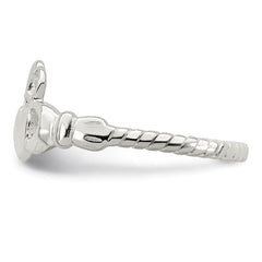 Sterling Silver Claddagh Ring - 17