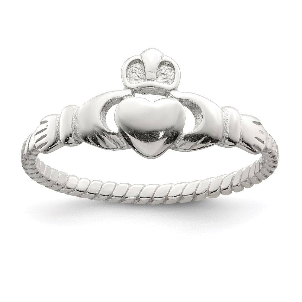 Sterling Silver Claddagh Ring - 17