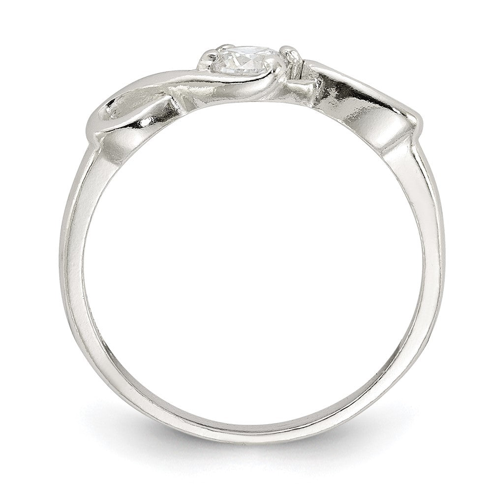 Sterling Silver CZ Ring - 13