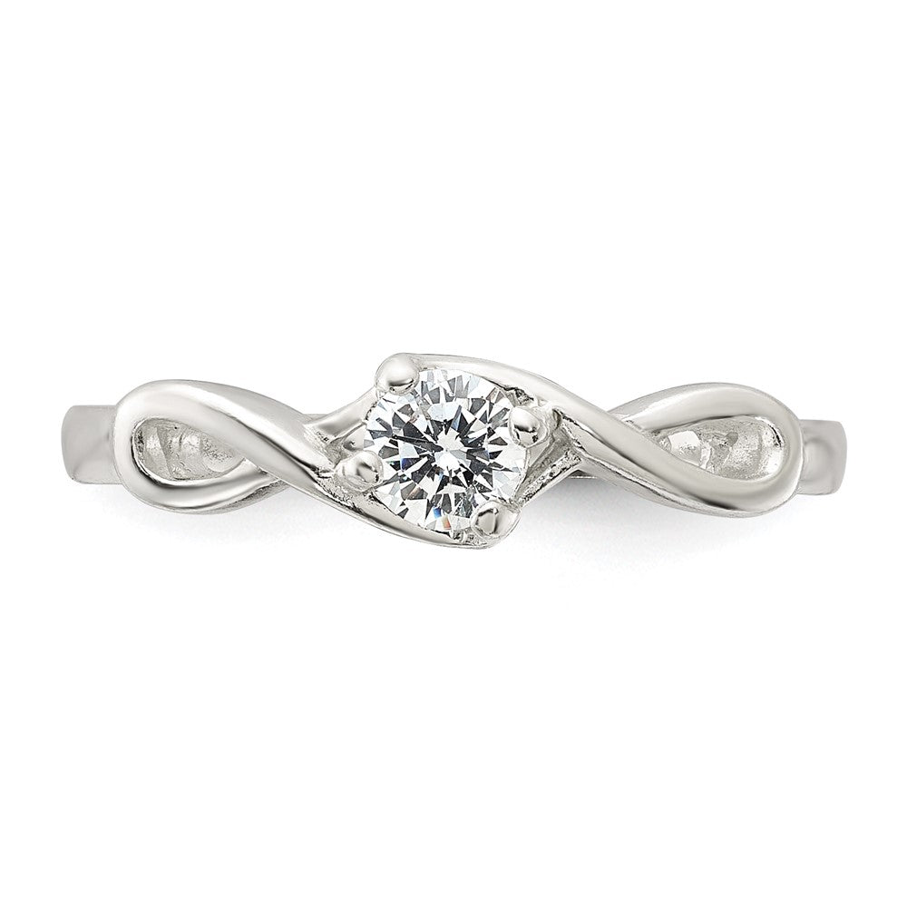 Sterling Silver CZ Ring - 13