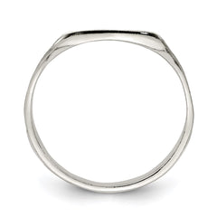 Sterling Silver 11x14mm Solid Back Signet Ring - 3