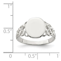 Sterling Silver Signet Ring - 15