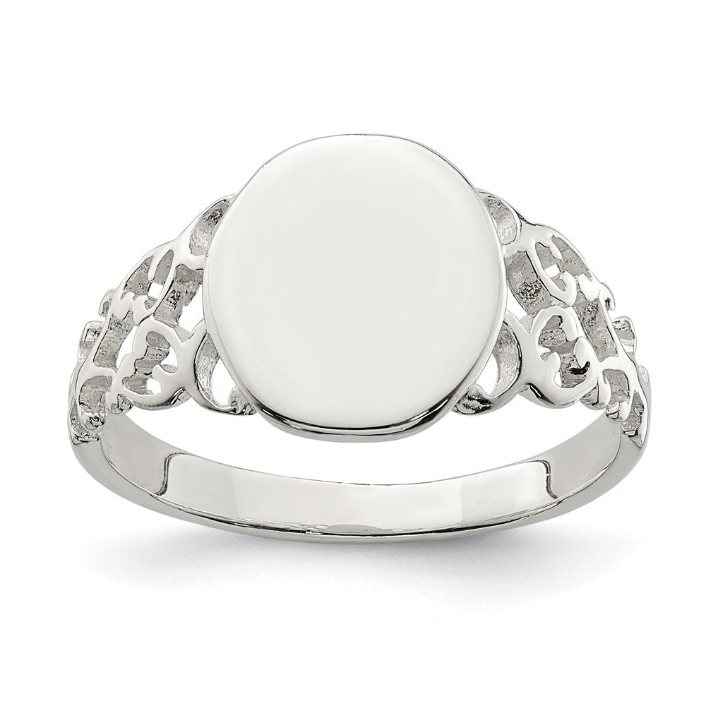 Sterling Silver Signet Ring - 15