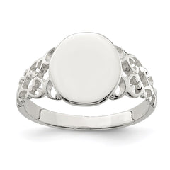Sterling Silver Signet Ring - 15