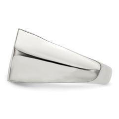 Sterling Silver 12x15mm Open Back Signet Ring - 3