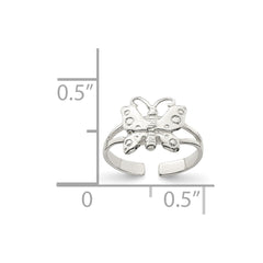Sterling Silver Polished Fancy Toe Ring