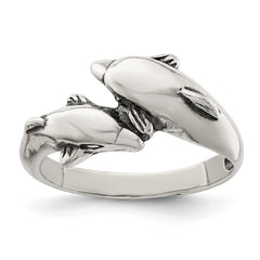 Sterling Silver Dolphin Ring - 3