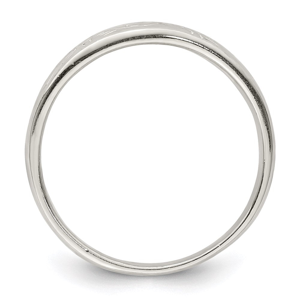 Sterling Silver Swirl Ring - 5