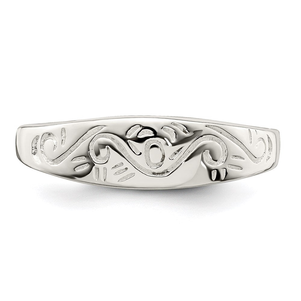 Sterling Silver Swirl Ring - 4