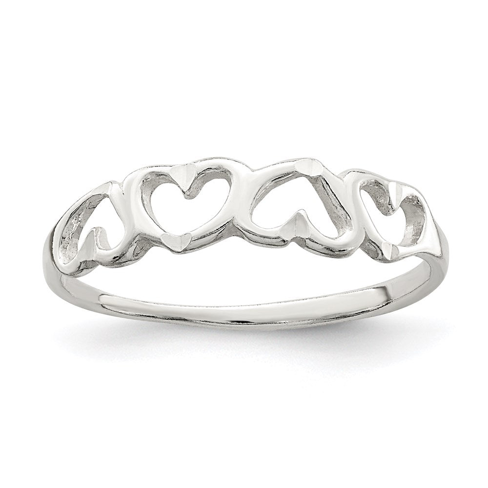 Sterling Silver Heart Ring - 3
