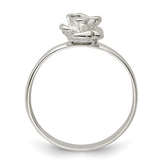Sterling Silver 8mm Rose Ring - 3
