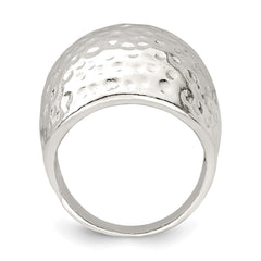 Sterling Silver Textured Dome Ring - 2