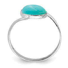 Sterling Silver Oval Amazonite Ring - 3