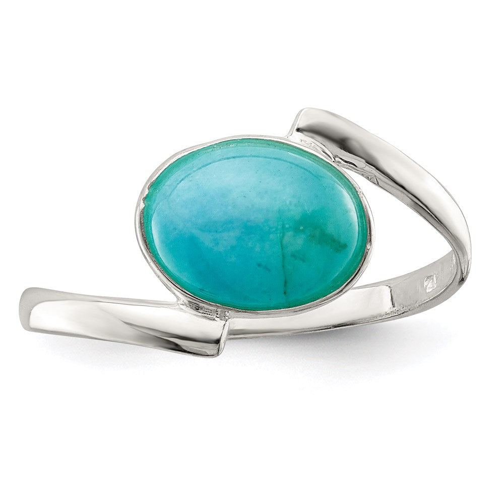 Sterling Silver Oval Amazonite Ring - 3