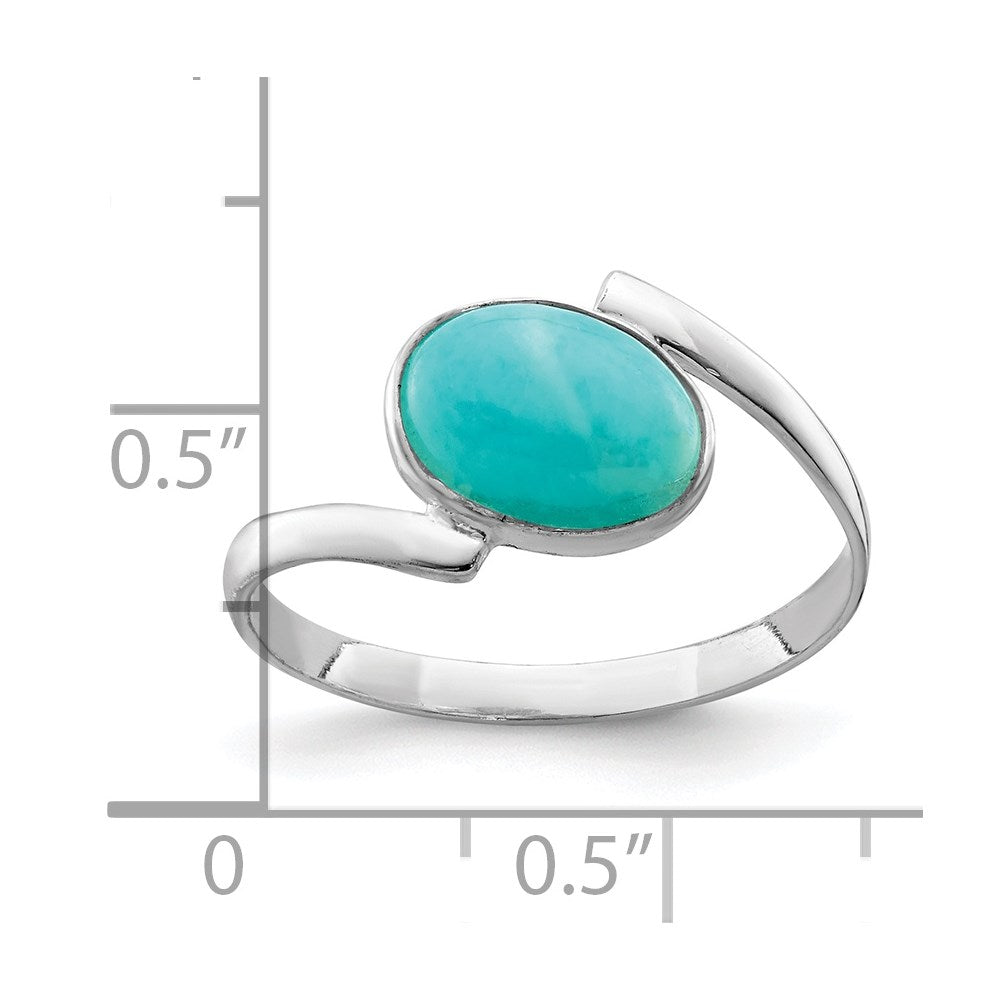 Sterling Silver Oval Amazonite Ring - 2