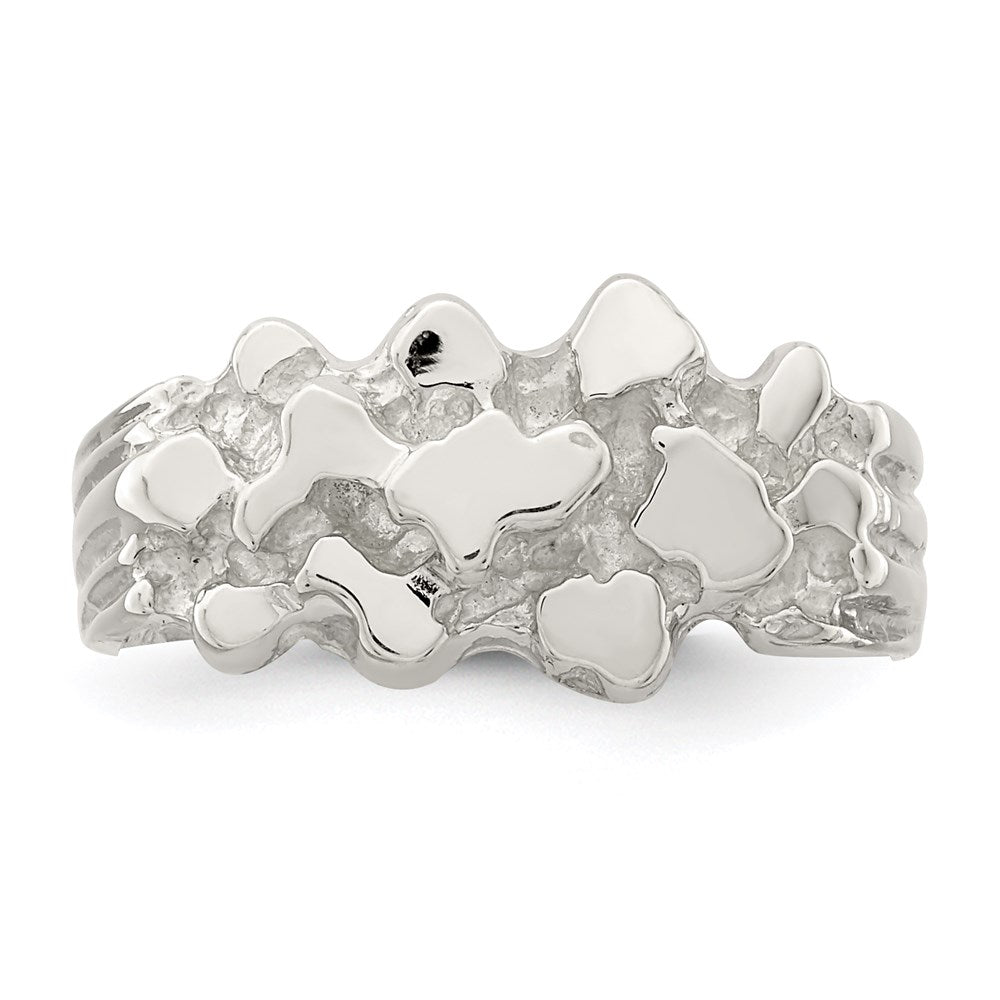 Sterling Silver Woman's Nugget Ring - 4