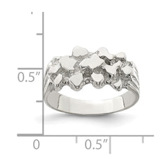 Sterling Silver Woman's Nugget Ring - 4