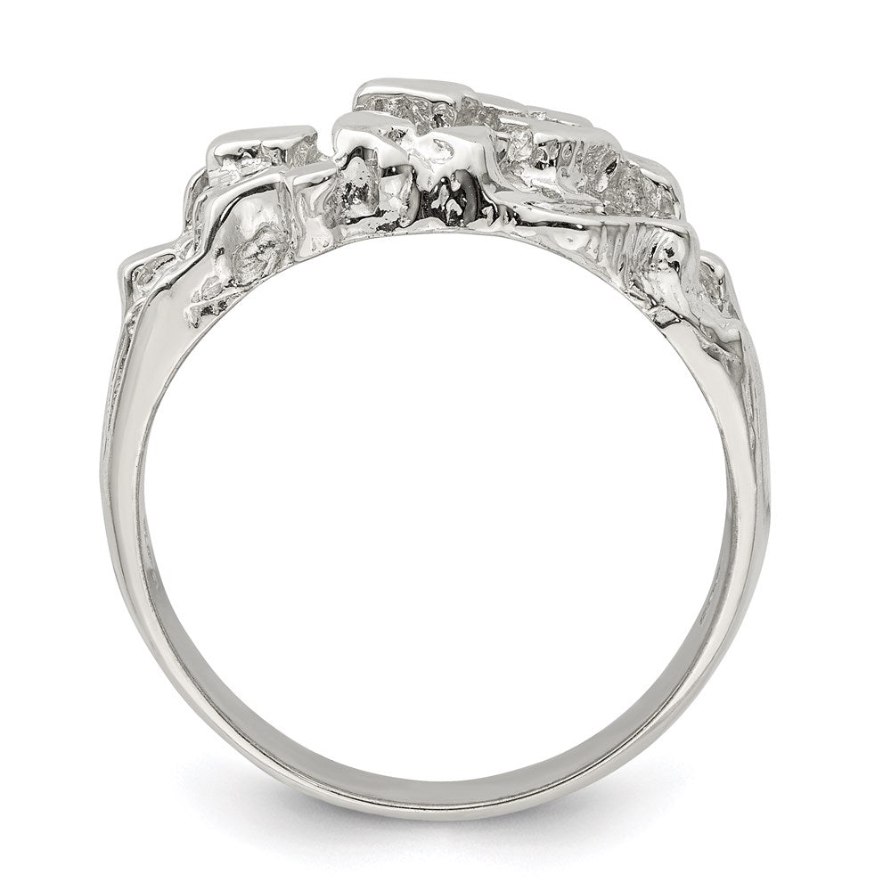 Sterling Silver Men's Nugget Ring - 24