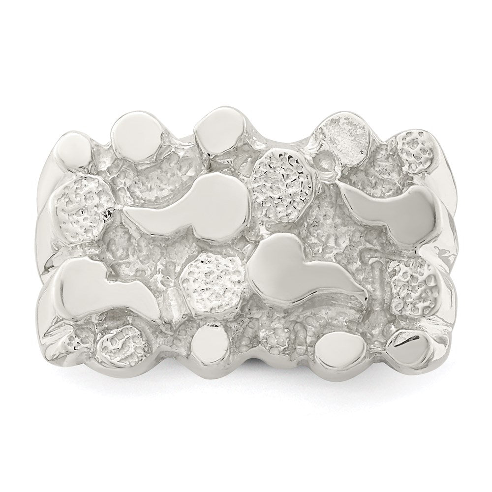Sterling Silver Woman's Nugget Ring - 5