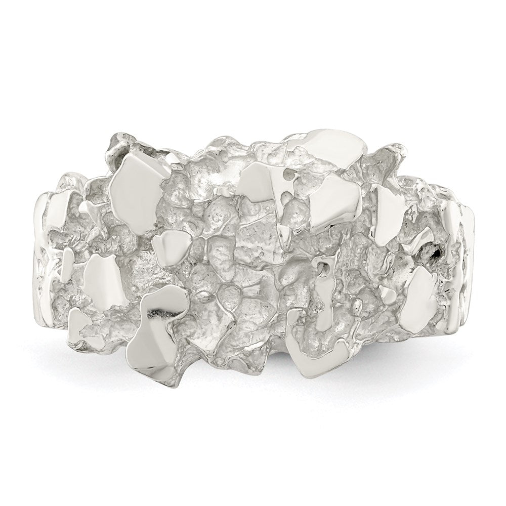 Sterling Silver Men's Nugget Ring - 25