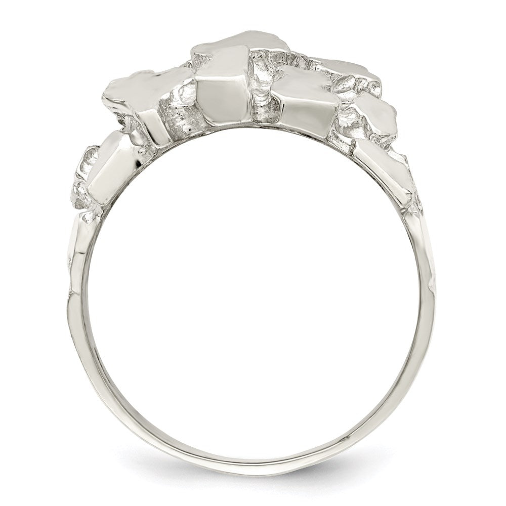 Sterling Silver Men's Nugget Ring - 27