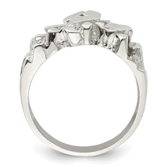 Sterling Silver Men's Nugget Ring - 15