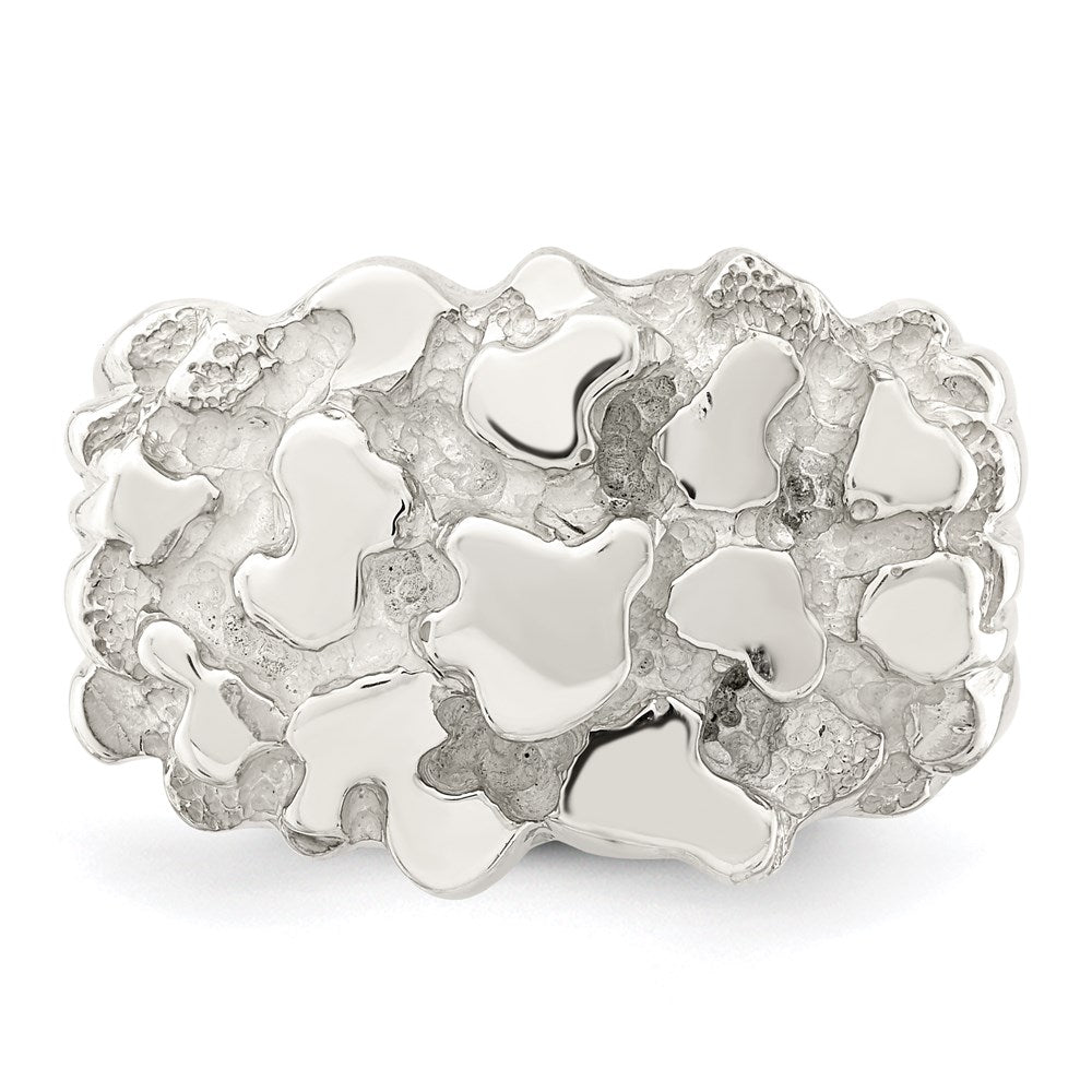 Sterling Silver Men's Nugget Ring - 29